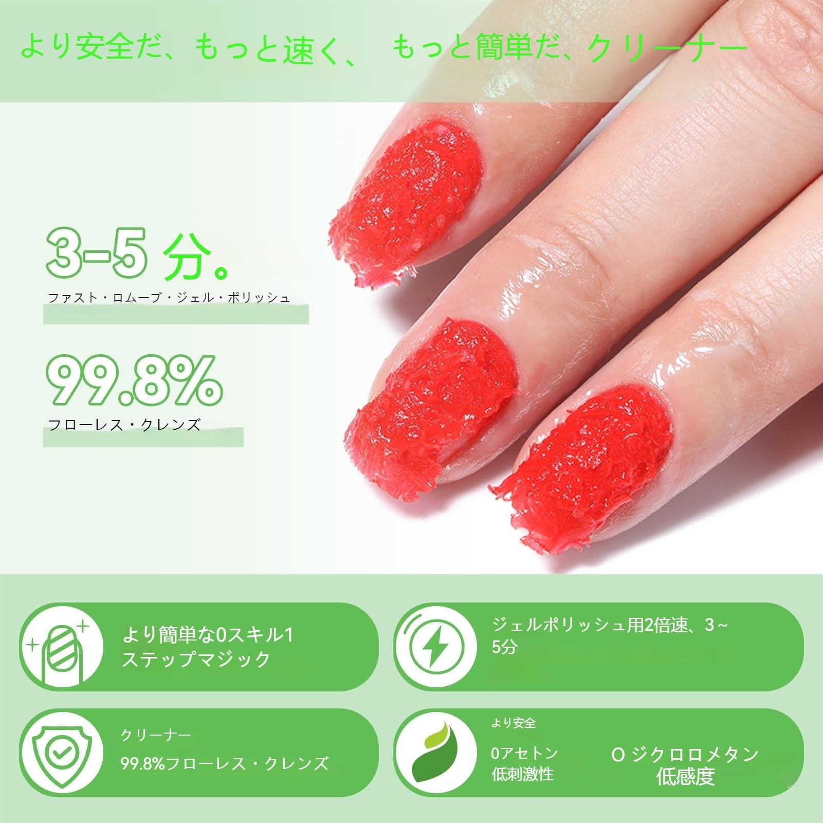 Amazon | BORN PRETTY ジェルネイル リムーバー 除光液 15ml マジック